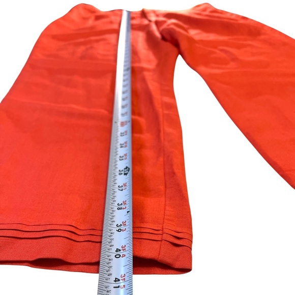J.H. Collectibles Linen Blend Wide Leg Women’s Pants, Beautiful Orange, Size 16 - Picture 9 of 13